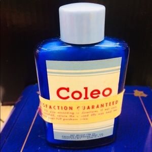 Vintage cobalt blue collectible bottle